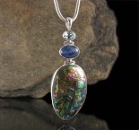 Blue Topaz & Kyanite & Paua Shell Pdt Lge