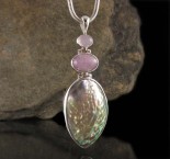 Rose Quartz & Kunzite & Paua Shell Pdt Lge