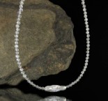 Labradorite & Biwa Pearl Necklace
