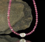 Ruby & Baroque Pearl Necklace