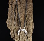 Hematite 'Moon' Necklace