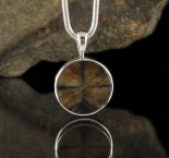 Chiastolite Pendant Med