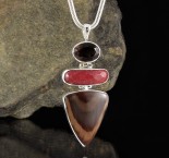 Smoky Quartz & Red Aventurine & Imperial Jasper Pdt XL