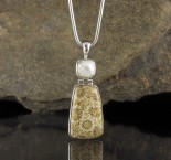 Mother of Pearl & Fossil Coral Pdt Lge