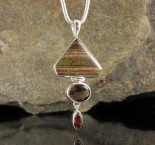Cherry Creek Jasper & Smoky Quartz & Garnet Pdt Lge