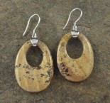 Picture Jasper Earrings