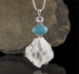 White Topaz & Amazonite & Aust. Desert Ice Quartz Pdt XL