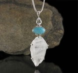 White Topaz & Amazonite & Aust. Desert Ice Quartz Pdt XL