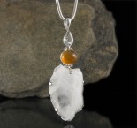 White Topaz & Carnelian & Aust. Desert Ice Quartz Pdt XL