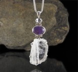 White Topaz & Amethyst & Aust. Desert Ice Quartz Pdt Lge