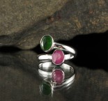 Raspberry Sapphire & Chrome Diopside Ring