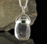 Chrome Diopside & Clear Quartz Pdt Lge