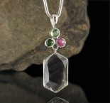 Sapphire & Chrome Diopside & Emerald Kyanite & Clear Quartz Pdt Lge