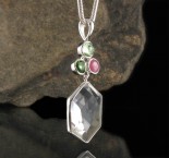 Sapphire & Chrome Diopside & Emerald Kyanite & Clear Quartz Pdt Lge