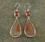 Carnelian & Banded Carnelian Earrings