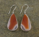Banded Carnelian Earrings