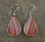Banded Carnelian Earrings
