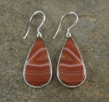 Banded Carnelian Earrings