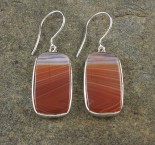 Banded Carnelian Earrings