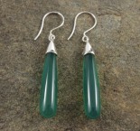 Green Chalcedony Earrings