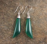 Green Chalcedony Earrings