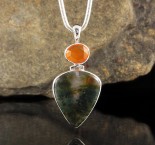 Carnelian & Moss Agate Pdt Lge
