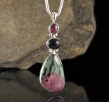 Rhodolite Garnet & Black Onyx & Ruby Zoisite Pdt Lge 