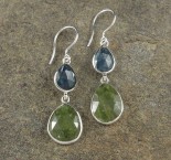  'Ocean' Kyanite & Vesuvianite Earrings