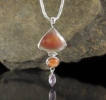 Botswana Agate & Sunstone & Amethyst Pdt Lge