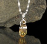 Cognac Citrine Pendant Sml