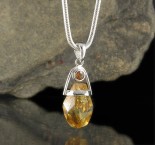 Cognac Citrine Pendant Sml