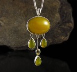 Yellow Agate & Citrine Pdt Lge