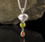 Rose Quartz & Yellow Agate & Sunstone Pdt Med
