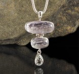 Kunzite & White Topaz Pdt Lge