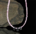 Kunzite & Clear Quartz Necklace