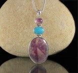 Amethyst & Amazonite & Trapiche Amethyst Pdt Lge