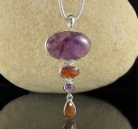 Trapiche Amethyst & Orange Kyanite Pdt Lge