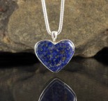 Lapis Lazuli Heart Pendant Lge