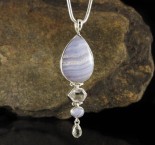 Blue Lace Agate & Himalayan Quartz Pdt Lge