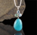 Blue Topaz & Larimar & Kyanite  & Amazonite Pdt Lge