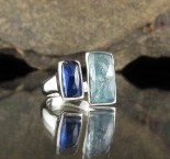 Aqua & Blue Kyanite Ring