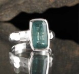 Emerald Kyanite Ring