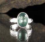 Emerald Kyanite Ring