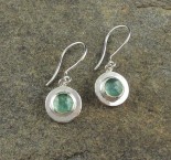 Emerald Kyanite Earrings