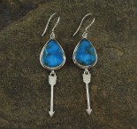 Kingman Turquoise 'Arrow' Earrings