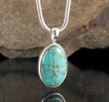 Arizona Turquoise Pendant Med