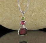 Peridot & Watermelon Tourmaline Pdt Sml