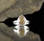 Golden Sheen Sapphire Ring