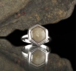 Golden Sheen Sapphire Ring