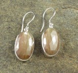 Golden Sheen Sapphire Earrings